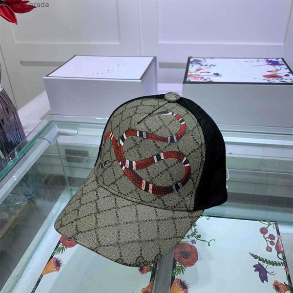 

ball caps 22ss fashion ball cap men's designer tiger bee snake flower baseball cap luxury capuc4p, Blue;gray