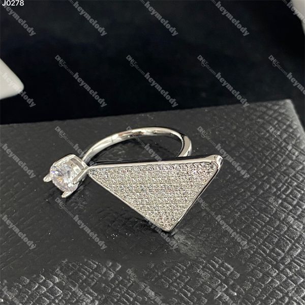 

full diamond designer rings women love ring modern style stainless steel jewelry gift with box, Silver