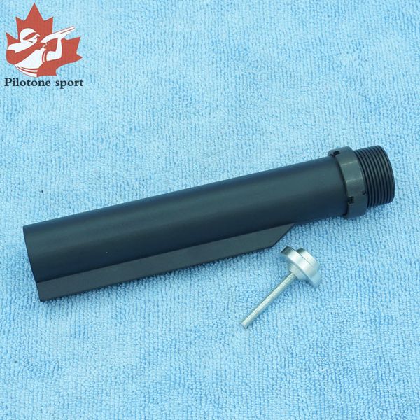 

yygun aluminum buffer tube airsoft rifle cnc 6 gear 176mm with nut buttstock telescopic pipe m4 m16 stock rod