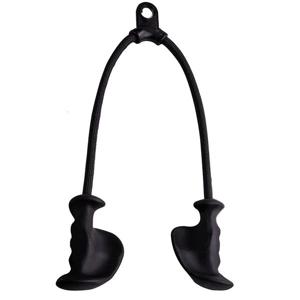 

integrated fitness equip ergonomic triceps rope pull down with anti slippery natural rubber grip for more muscle fibers gym push downs 23033