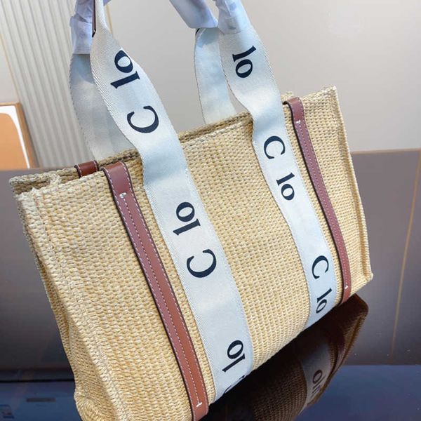 

new totes clo the tote bag woman designers handbags women straw shoulder crossbody bags fashion all-match shopping bags classic solid color
