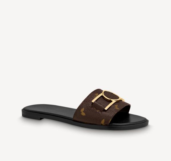 

womens calssical fashion flat slippers outdoor causal rubber mules women pool slides size euro 35-42 lock it, Black