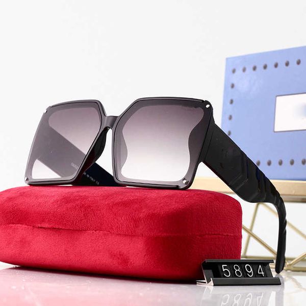 

big g 2022 new big frame trend fashion sunglasses women, White;black
