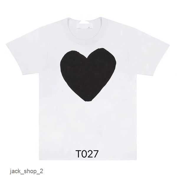 

23s play designer mens t shirts women's cotton embroidery love eyes tshirt loose casual couple style printed short sleeve bottom 5 ivth, White;black