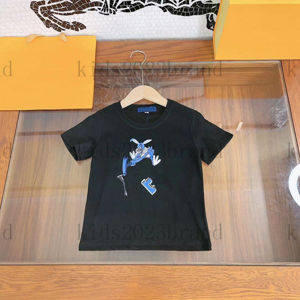 

newly luxury t shirts children t-shirts short sleeve summer cotton t-shirts for boys and girls designer kids tees high end kids sports t sh, Blue