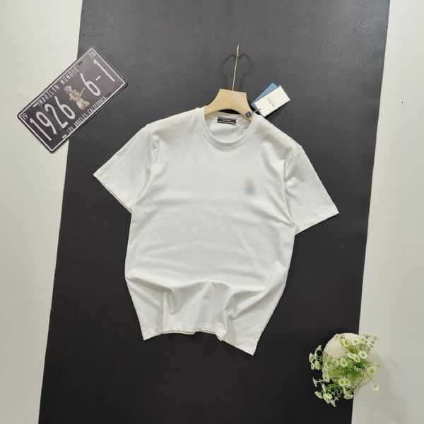 

men's t-shirt short sleeve daily fashion brand summer cotton short sleeve ins solid color round neck art city new t-shirt temperament s, White;black