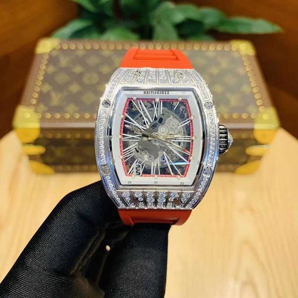 

milles watch new leisure fashion mantianxing mechanical watch men's watch wine bucket large dial hollow luxury leisure waterproof watch, Slivery;golden