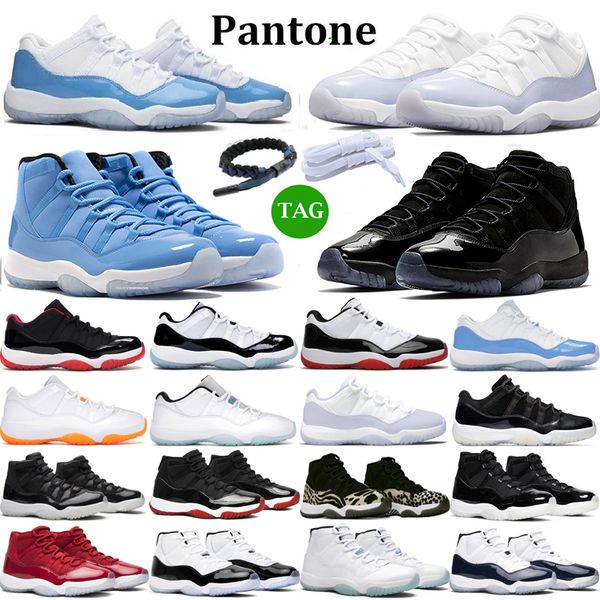 

11 11s men women basketball shoes cherry heiress cool grey bred jubilee 25th anniversary concord pantone platinum tint sports legend blue tr