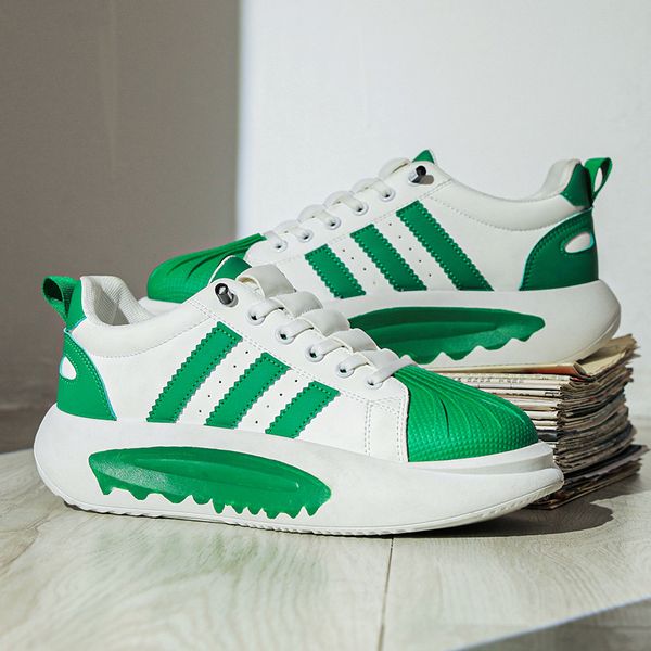 

2023 men women running shoes shell toe white green black brown mens trainers outdoor sneakers size 39-44 color31