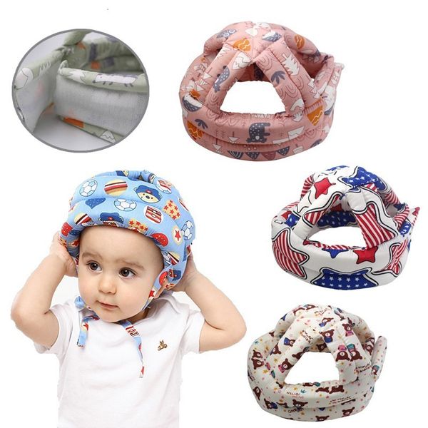 

caps hats baby safety helmet head protection headgear toddler antifall pad children learn to walk crash cap 230330, Yellow