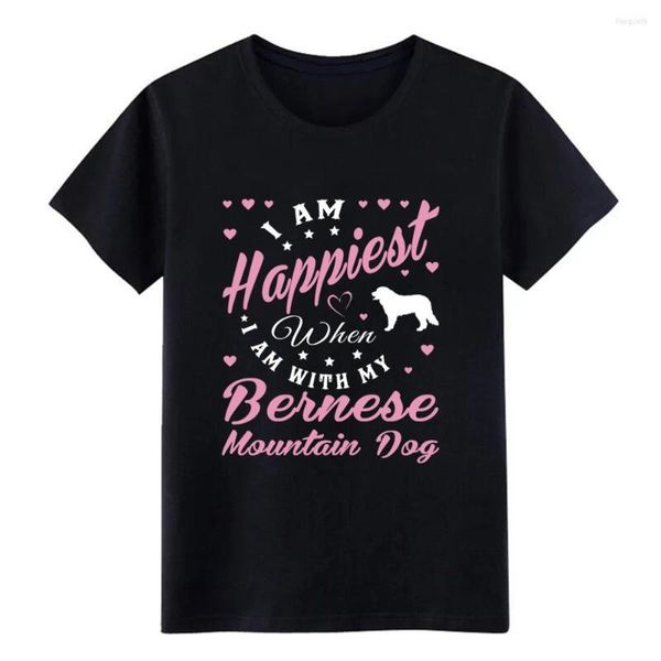 

t men's shirts bernese mountain dog shirt personalized cotton euro size s-3xl formal interesting comical style outfit 1032q, White;black