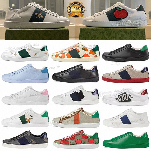 

casual dress shoes designer italy ace sneakers bee snake leather embroidered black men tiger platform chaussures interlocking white shoe wal