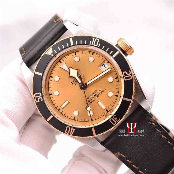 

women's watch designer emperor rudder qicheng biwan 41mm gold machinery men's 79733n stainless steel red and blue bezel black dial, Slivery;golden