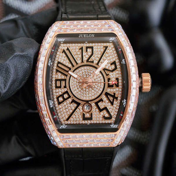 

watch milles v45 yacht new man tian xing watch wine barrel set diamond large dial fashion luxury automatic mechanical men's ayw, Slivery;golden