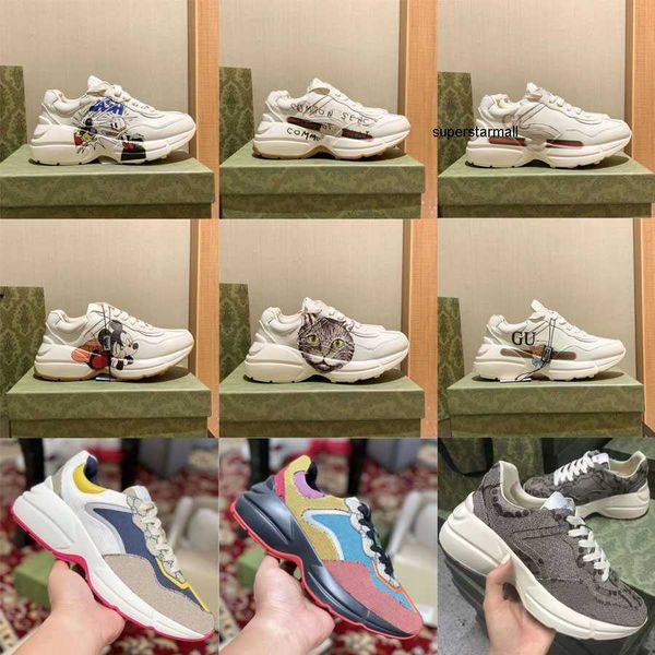 

designer sneakers casual shoes sneaker runner trainers platform shoes lady luxurys chaussures multicolor men women size 35-46, Black