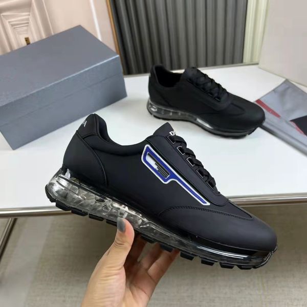 

brands mens casual shoes genuine leather low-sneakers lace up trainers comfortable outdoor runner sneaker 38-45, Black
