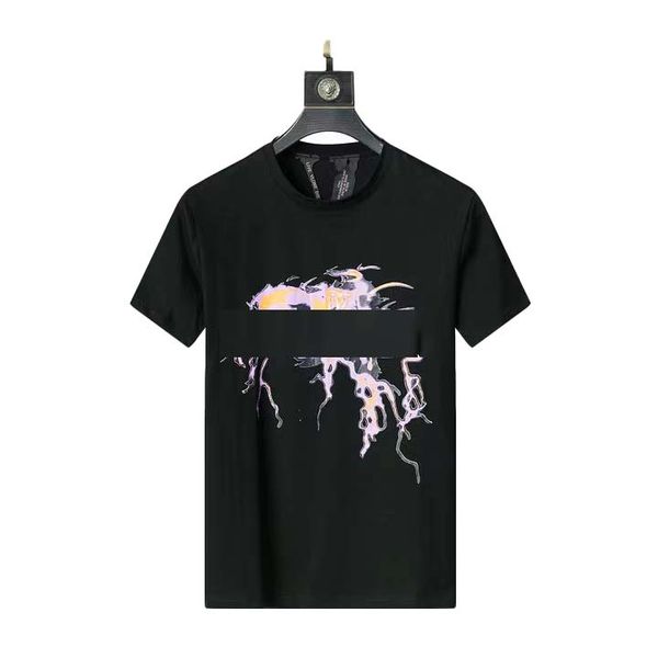 

luxury summer men's trend t-shirt designer print t-shirt fashion casual couple short sleeve t-shirt comfortable men and women hip hop, White;black