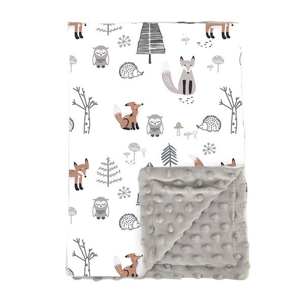 

blankets swaddling hibobi baby for boys girls soft plush minky with double layer dotted backing toddler multicolor printed 230331