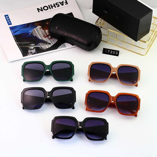 

fashionable small scented square simple large frame round face thin sun-shading sunglasses anchor network red glasses for women, White;black