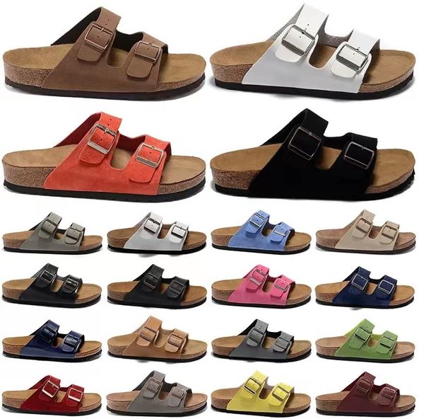 

sandals boston arizona slides men women slippers birko-flor nubuck leather suede clogs mocha black white beach shoes outdoor shoes platform