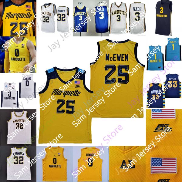 

custom marquette basketball jersey ncaa college markus howard butler wade d.j. carton dawson garcia symir torrence lewis mcewen anim, Black;red
