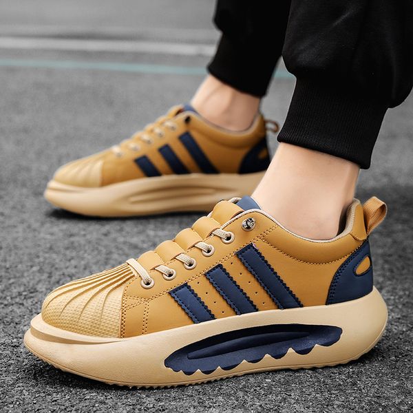 

2023 men women running shoes shell toe white green black brown mens trainers outdoor sneakers size 39-44 color15