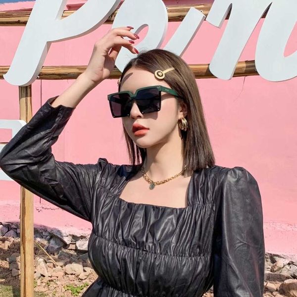 

2021 new fashion fan sunglasses women's network red trend personality street sbox glasses men and women, White;black