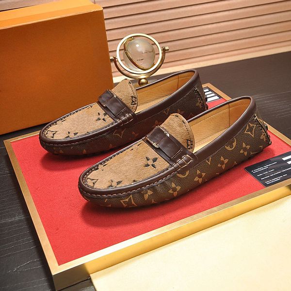 

fashion mens casual driving shoes designer dress pea wedding shoes classic loafers comfortable classic driving shoes sneakers with box big s, Black