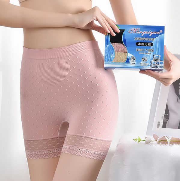 

women's panties ladies safety pants summer leggings shorts breathable and comfortable underwear lace panties seamless elastic women&#03, Black;pink