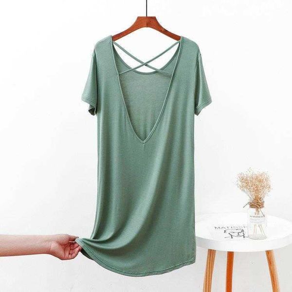 

modal nightdress womens summer thin short sleeved sweet home wear loose large