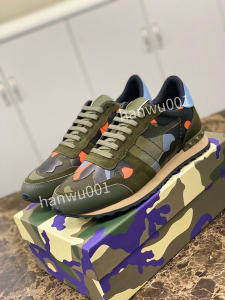 

mens camouflage shoes fashion luxury designer sneakers leather sneaker rubber bottoms flats casual, Black