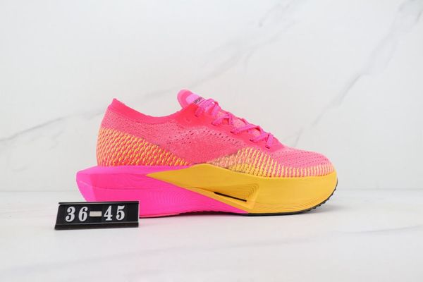 

with box 2023 vaporfly next% 3 running shoes men women light soft breathable rose yellow sports sneaker