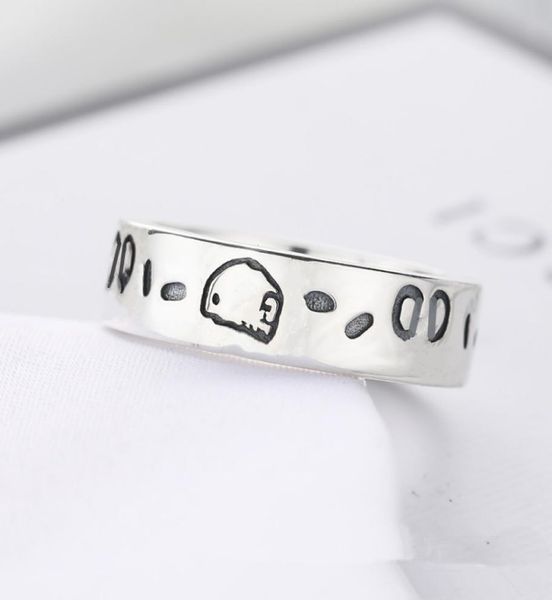 

titanium steel skull band ring men039s and women039s luxury sterling silver fashion gifts for friends couples wedding jewelr4583568