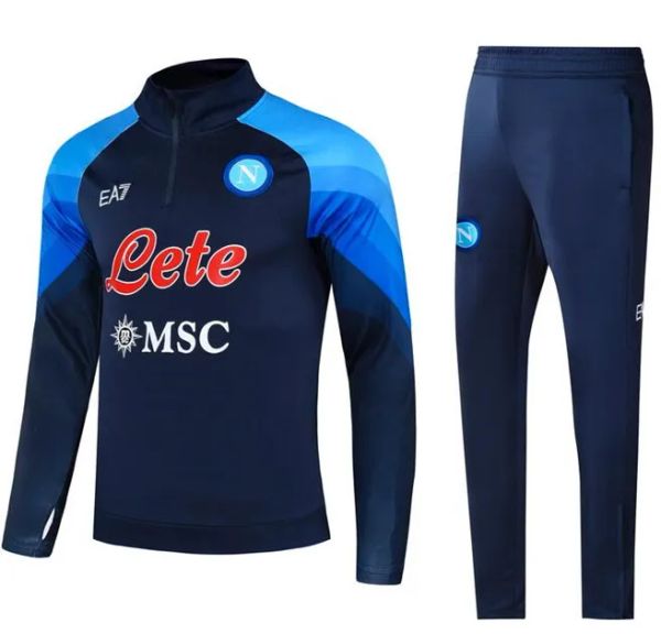 

22 23 napoli tracksuit soccer jersey football kit 2022 2023 ssc naples ae7 d10s hommes training suit wear formation tuta chandal squitude jo, Black