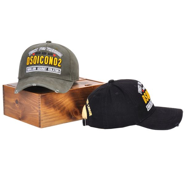 

dsquqredd2 casual fashion trend baseball hat simple classic letter print couple sports hat dsq icon street fashion hat d21, Blue;gray