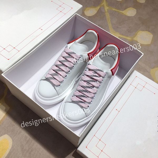 

new designer casual shoes canvas leather white green letter overlays fashion platform men womens low sneake, Black