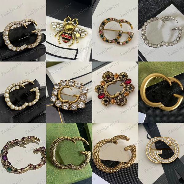 

designer brooches gg letter brooches luxury airy women's jewellery vintage and elegant designer brooches dress brooches women's vi, Gray