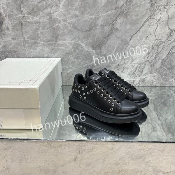 

new mens designer casual shoes women leather lace-up sneaker fashion lady flat designer running trainers letters woman shoe platform men gym, Black