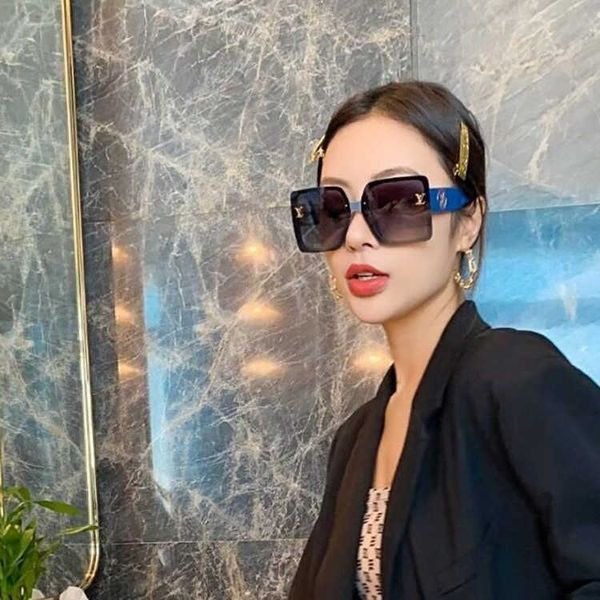 

2021 new women's big frame fashion jianhuo street p sunglasses driver driving polarizing glasses, White;black