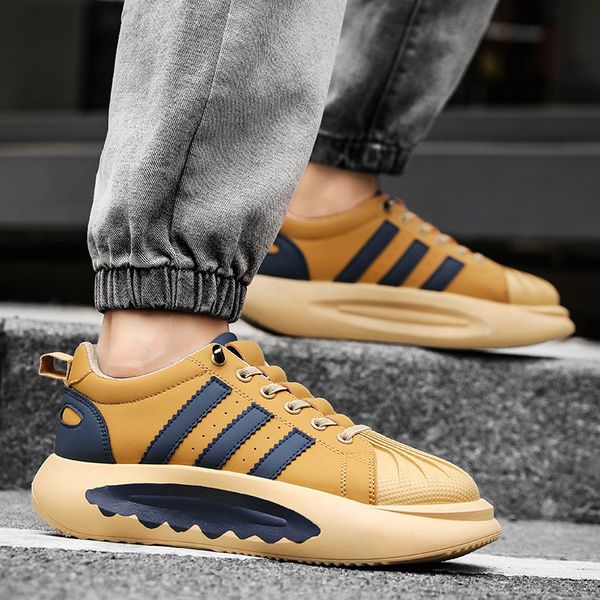 

2023 men women running shoes shell toe white green black brown mens trainers outdoor sneakers size 39-44 color2