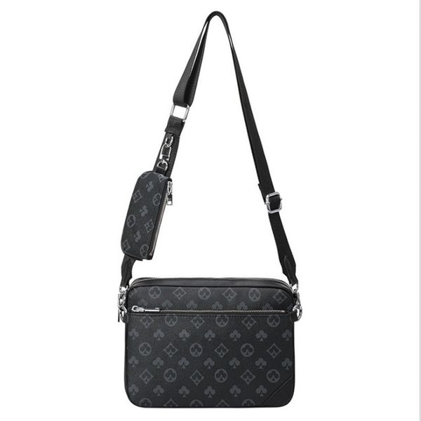 

men's bag checkerboard shoulder handbags women messenger handbag three-in-one mahjong wallets combinatio small square evening289e