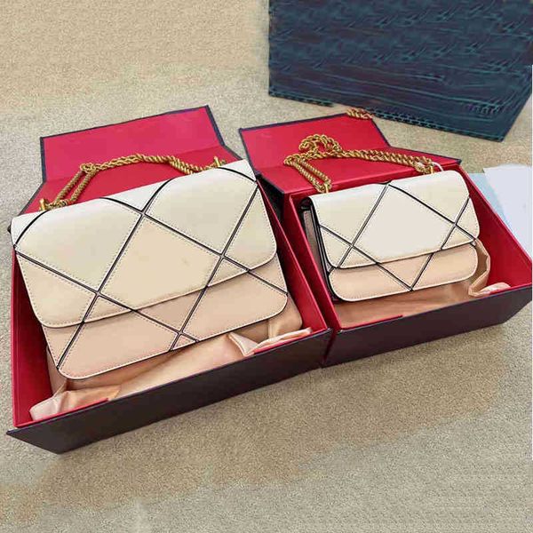 

shoulder bags tor thick chain handbag golden brick pack crossbody leather luxury designer splicing crossbody female purses trendy print hand