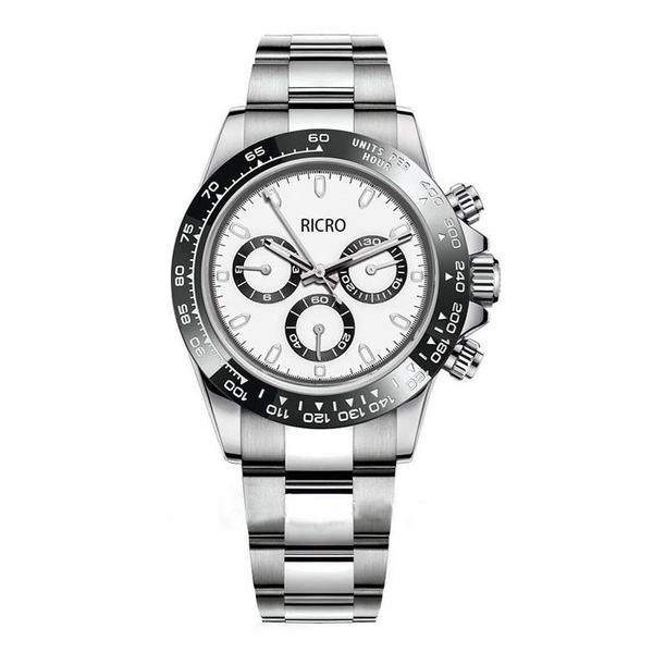 

men's mechanical watch ceramic ring mouth multi-functional automatic movement no timing function 40mm size made of 316 fine s183i, Slivery;brown