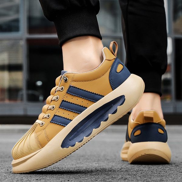 

2023 men women running shoes shell toe white green black brown mens trainers outdoor sneakers size 39-44 color13