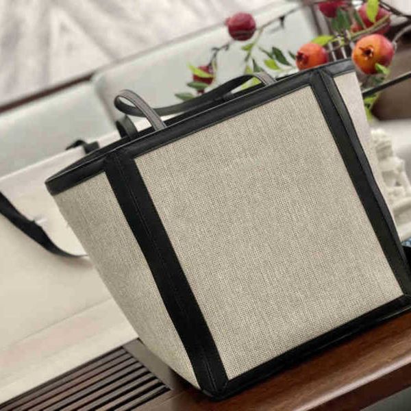 

bags woman tote handbag shoulder canvas leather stitching designer crossbody female bucket 220302