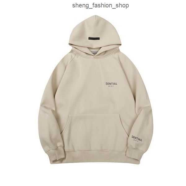 

fear of ess designer warm hoody hooded hoodies sweater mens women fashion streetwear pullover sweatshirt loose hoodie couple clothing size s, Black