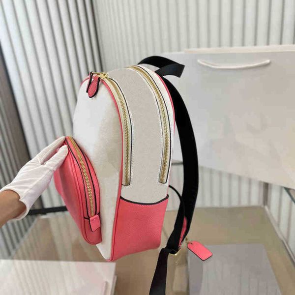 

evening bags backpack bookbags designer backpacks woman back packs fashion color matching large capacity leather handbag shoulder 220902