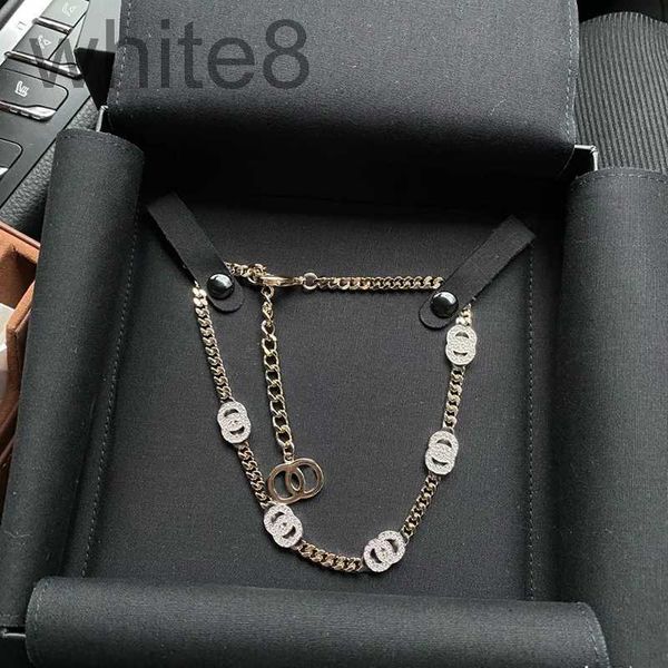 

chain designer necklace wind full light luxury collar iz5x, Black