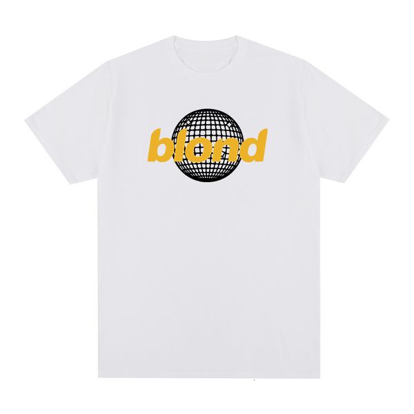 

men's tshirts blond hip hop tshirt frank rapper cotton men t shirt tee tshirt womens 230331, White;black