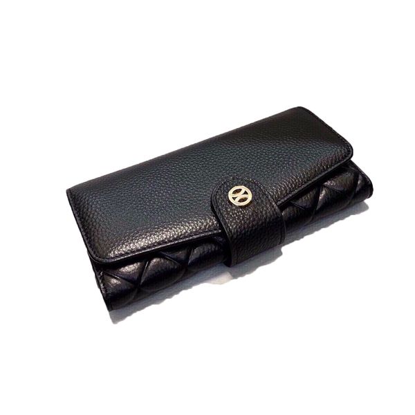 

23ss womens long wallets handbag luxurys designers bags genuine leather splicing travel wallet with original box dust bag 19cm, Red;black